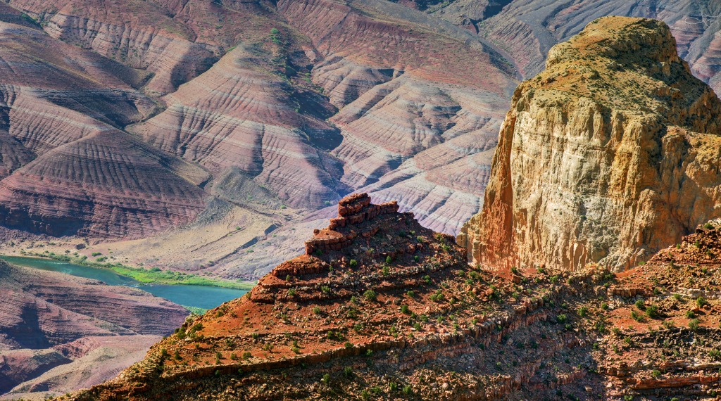 Badlands at Desert View, Grand Canyon NP jigsaw puzzle in Great Sightings puzzles on TheJigsawPuzzles.com