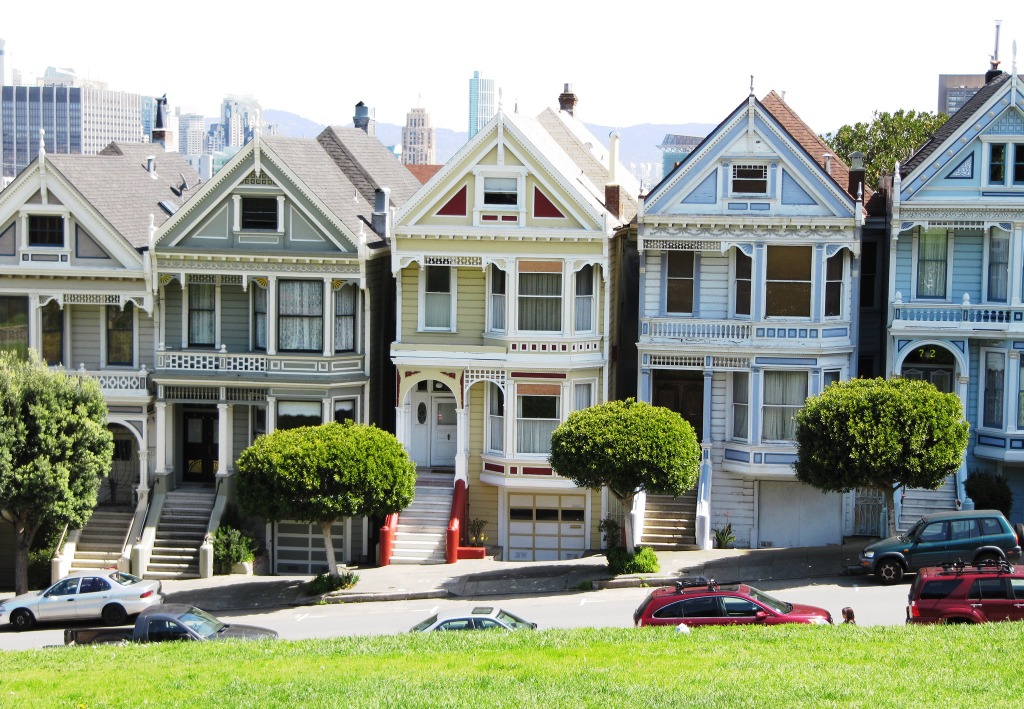 Painted Ladies, Alamo Square, San Francisco jigsaw puzzle in Street View puzzles on TheJigsawPuzzles.com