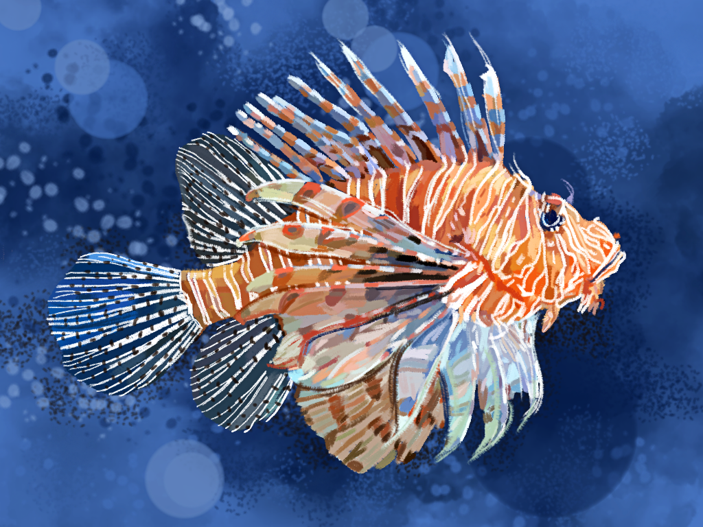 Lion Fish jigsaw puzzle in Under the Sea puzzles on TheJigsawPuzzles.com