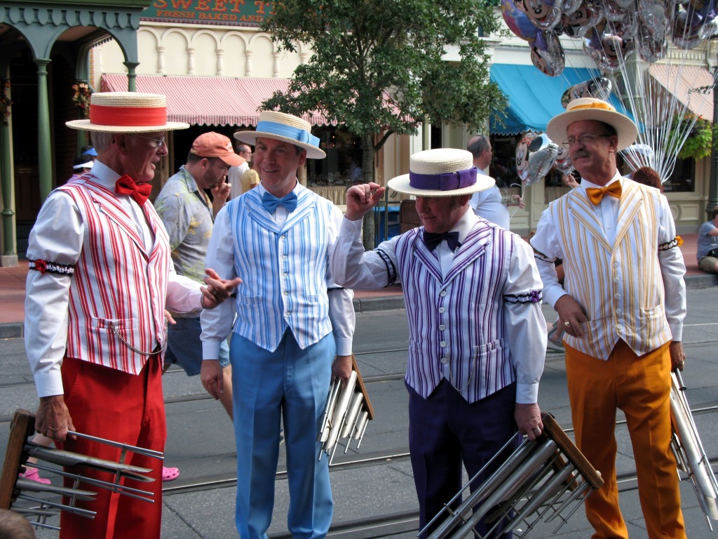 Barbershop Quartet, Disneyworld, Florida jigsaw puzzle in Puzzle of the Day puzzles on TheJigsawPuzzles.com