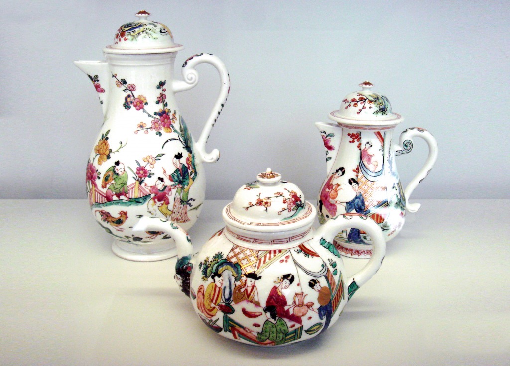 Meissen Teapots Decorated in the Netherlands jigsaw puzzle in Puzzle of the Day puzzles on TheJigsawPuzzles.com