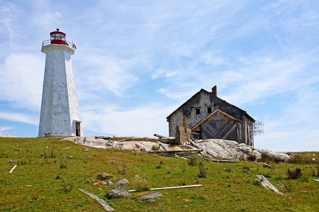 Cape Roseway Lighthouse jigsaw puzzle in Great Sightings puzzles on TheJigsawPuzzles.com
