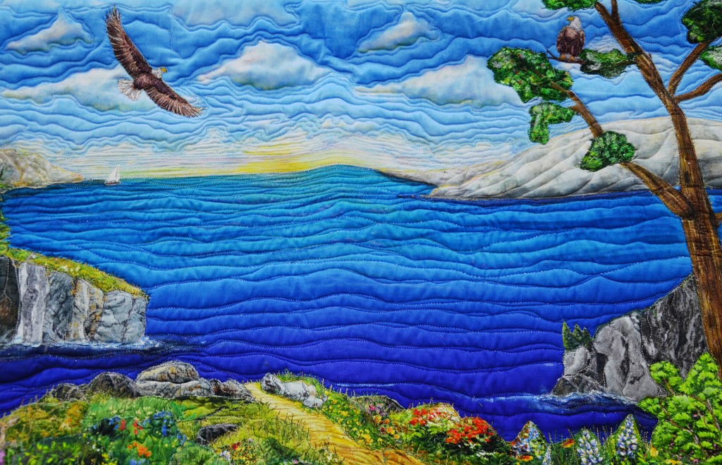 Lake View Quilt jigsaw puzzle in Handmade puzzles on TheJigsawPuzzles.com