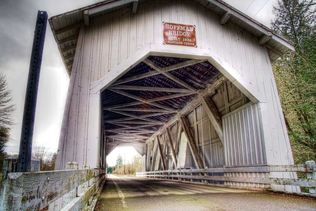 Hoffman Bridge, Oregon jigsaw puzzle in Bridges puzzles on TheJigsawPuzzles.com