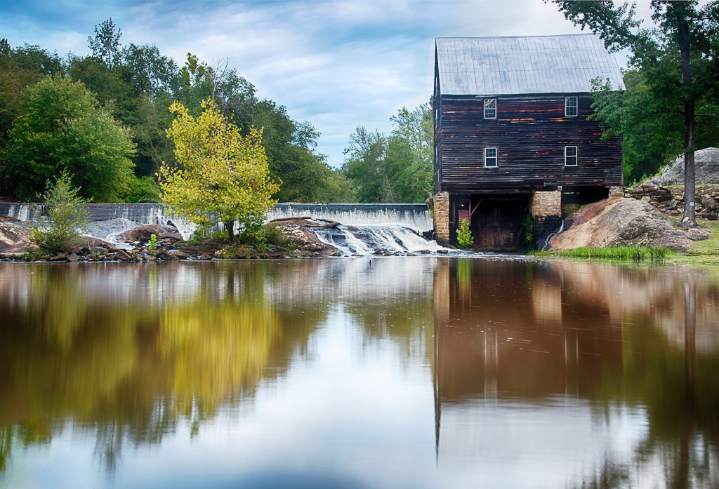 Laurel Mill and Col. Jordan Jones House jigsaw puzzle in Waterfalls puzzles on TheJigsawPuzzles.com