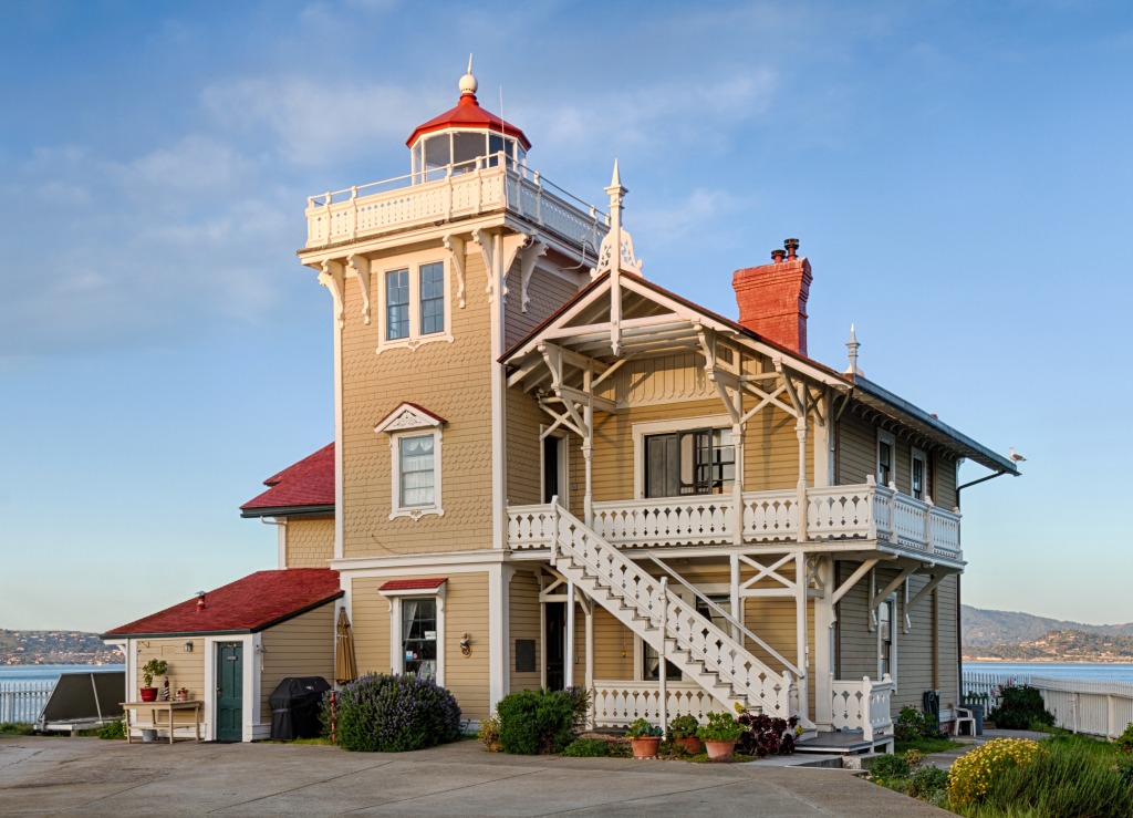 East Brother Light, San Pablo Bay, California jigsaw puzzle in Puzzle of the Day puzzles on TheJigsawPuzzles.com