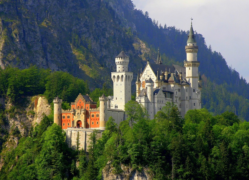 Neuschwanstein Castle, Bavaria, Germany jigsaw puzzle in Castles puzzles on TheJigsawPuzzles.com