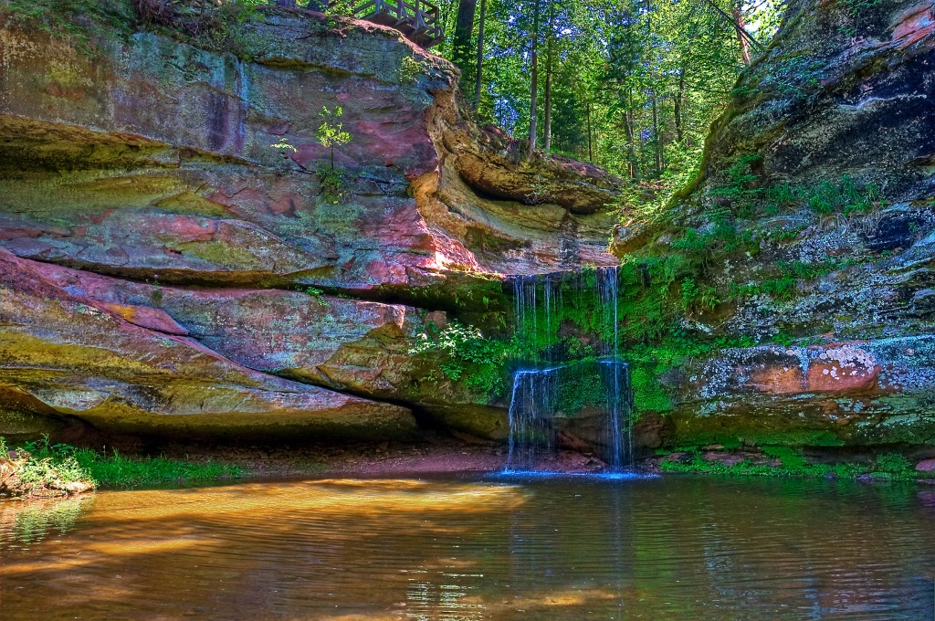 Lower Twin Falls, WI jigsaw puzzle in Waterfalls puzzles on TheJigsawPuzzles.com