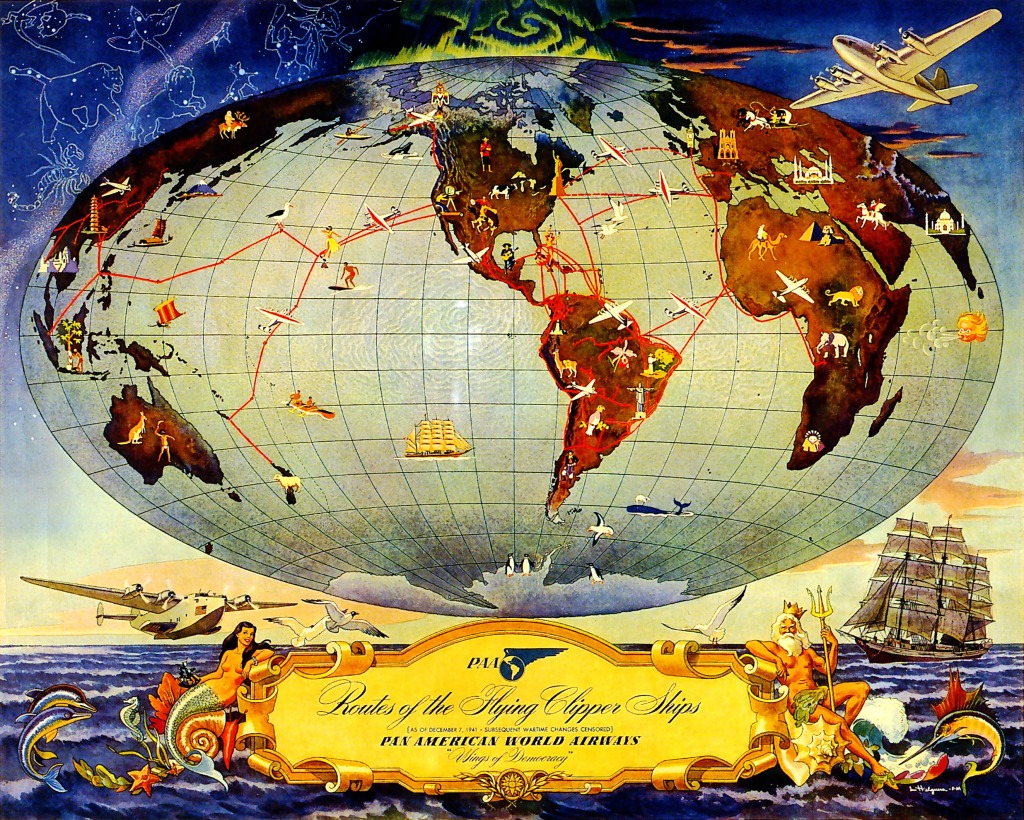 Routes of the Flying Clipper Ships jigsaw puzzle in Puzzle of the Day puzzles on TheJigsawPuzzles.com