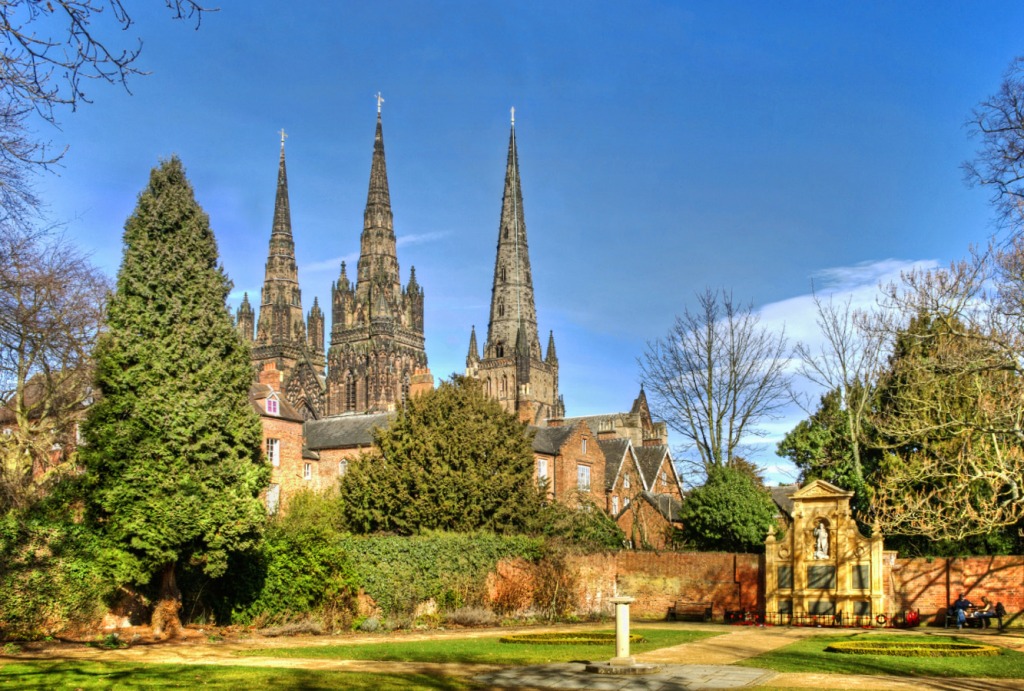 Garden of Remembrance, Lichfield, England jigsaw puzzle in Puzzle of the Day puzzles on TheJigsawPuzzles.com
