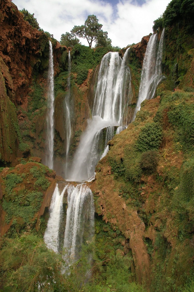 Ouzoud Cascades jigsaw puzzle in Waterfalls puzzles on TheJigsawPuzzles.com