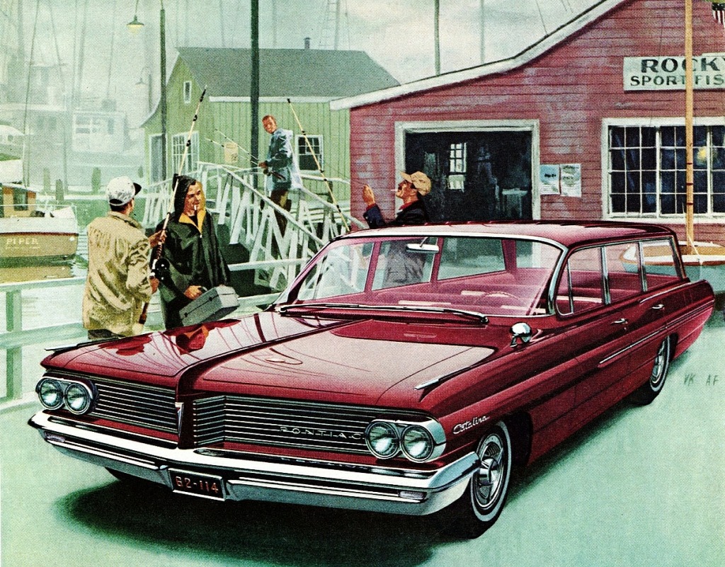 1962 Pontiac Catalina Safari jigsaw puzzle in Cars & Bikes puzzles on TheJigsawPuzzles.com