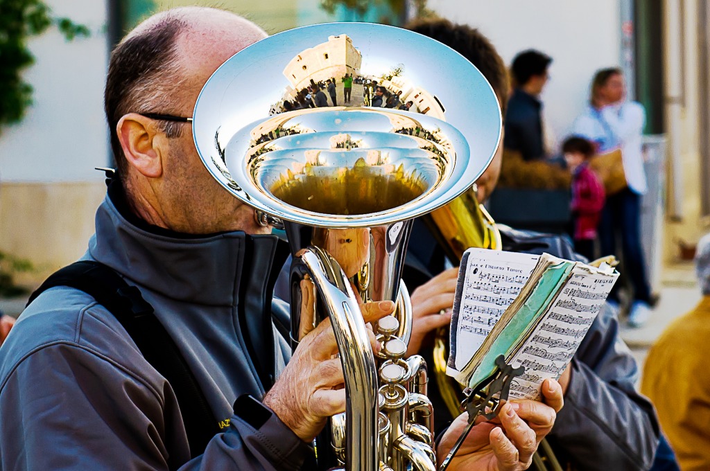 Street Band, Sicily, Italy jigsaw puzzle in People puzzles on TheJigsawPuzzles.com