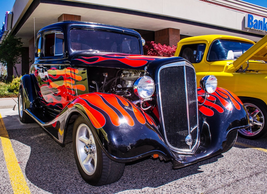 Hot Rod, Street Tin Car Show jigsaw puzzle in Cars & Bikes puzzles on TheJigsawPuzzles.com