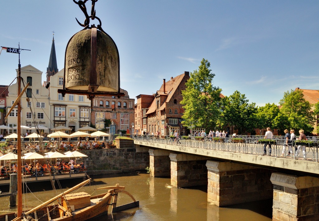 Overlooking the Old Town, Lüneburg, Germany jigsaw puzzle in Bridges puzzles on TheJigsawPuzzles.com