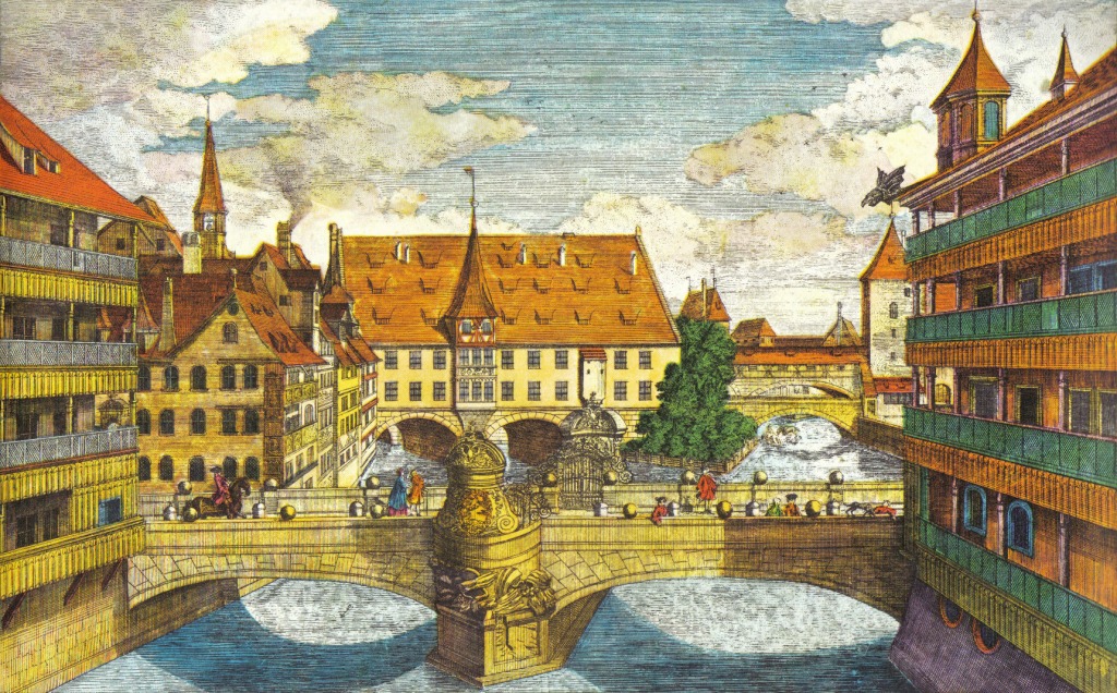 Bridge over Pegnitz in Nuremberg jigsaw puzzle in Bridges puzzles on TheJigsawPuzzles.com