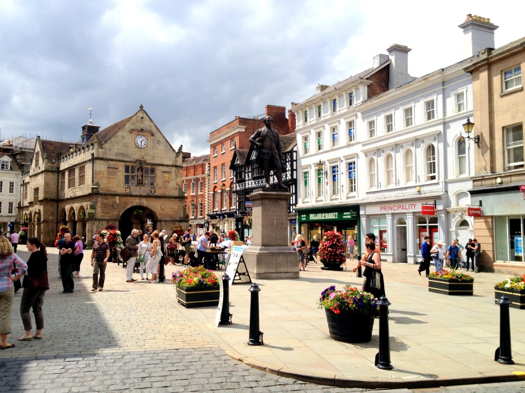 The Square, Shrewsbury, UK jigsaw puzzle in Street View puzzles on TheJigsawPuzzles.com