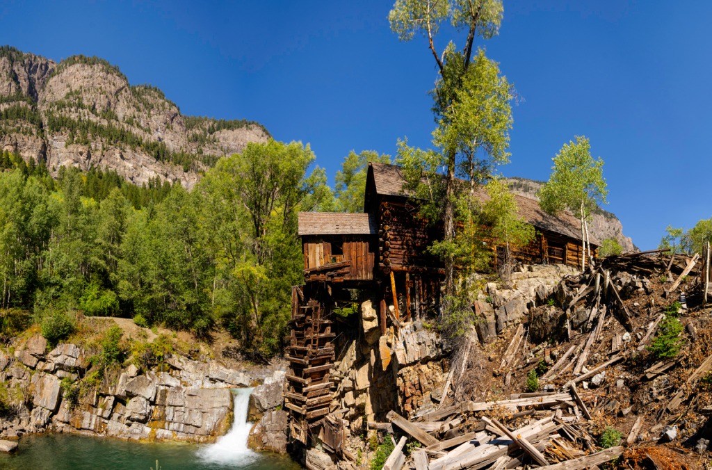 Crystal Mill, Colorado jigsaw puzzle in Waterfalls puzzles on TheJigsawPuzzles.com