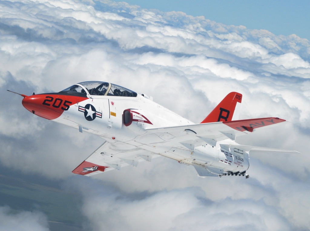 T-45A Goshawk Training Jet jigsaw puzzle in Puzzle of the Day puzzles on TheJigsawPuzzles.com