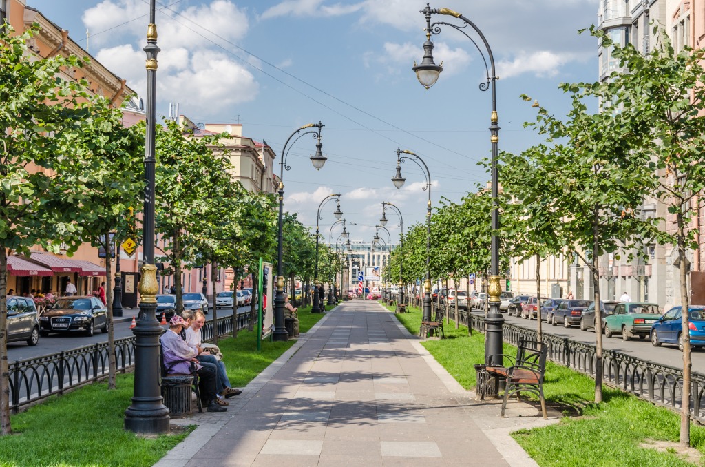 Chernishevskogo Avenue, St. Petersburg jigsaw puzzle in Street View puzzles on TheJigsawPuzzles.com