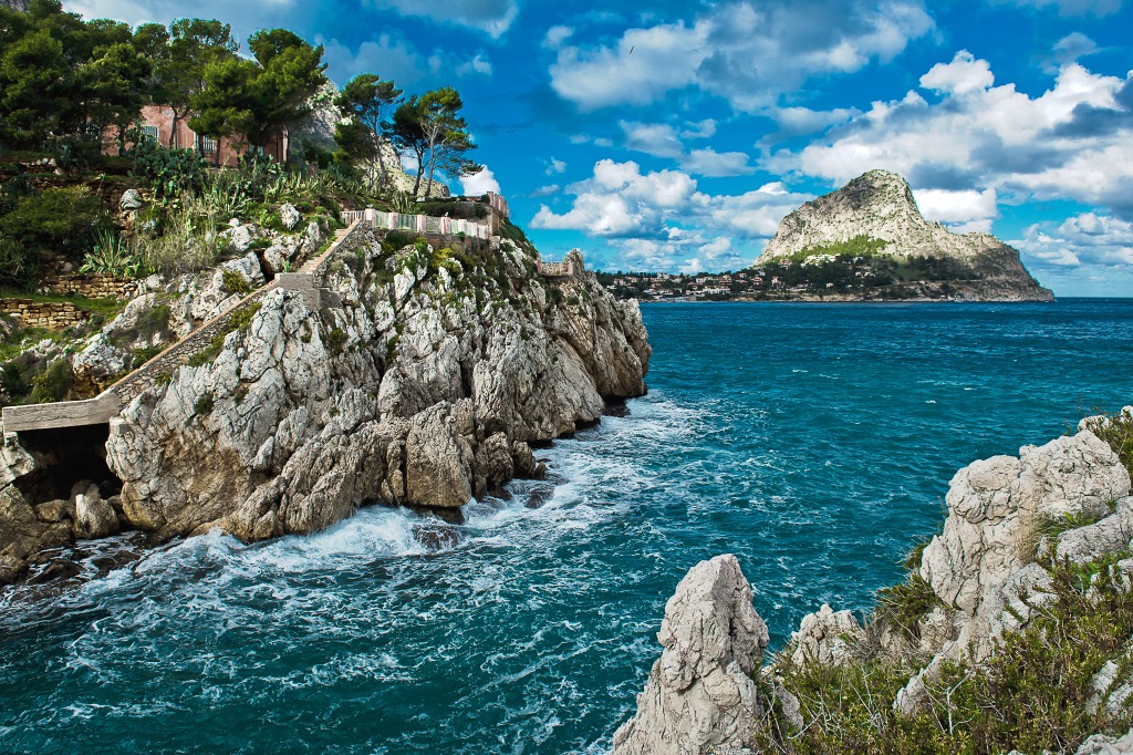 Capo Zafferano, Italy jigsaw puzzle in Great Sightings puzzles on TheJigsawPuzzles.com