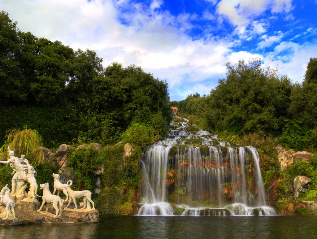 Caserta, Campania, Italy jigsaw puzzle in Waterfalls puzzles on TheJigsawPuzzles.com