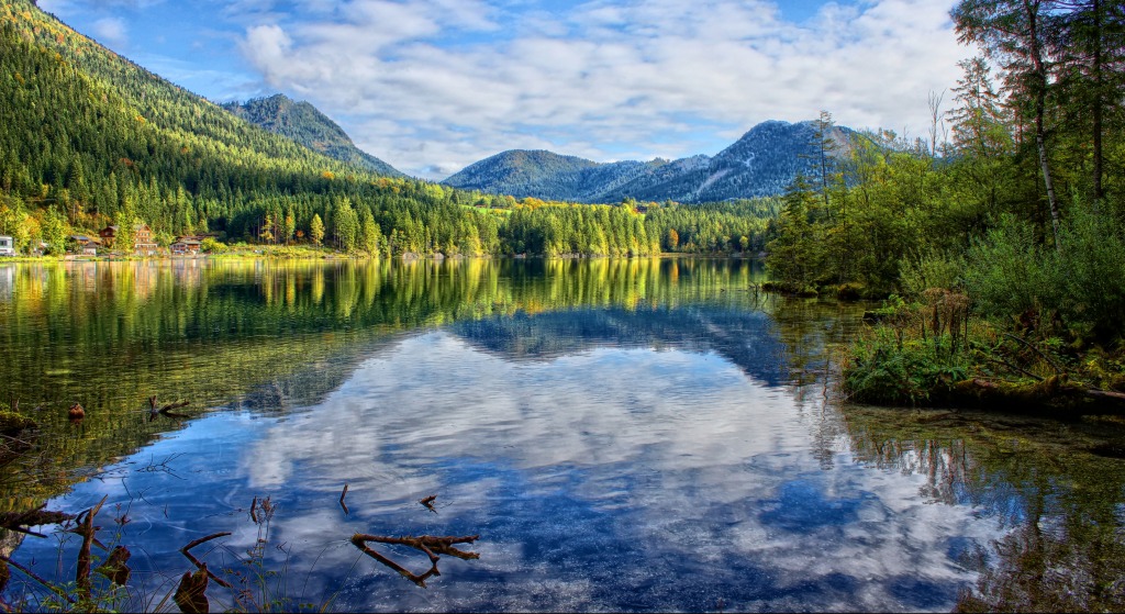 Hintersee, Bavaria, Germany jigsaw puzzle in Puzzle of the Day puzzles on TheJigsawPuzzles.com