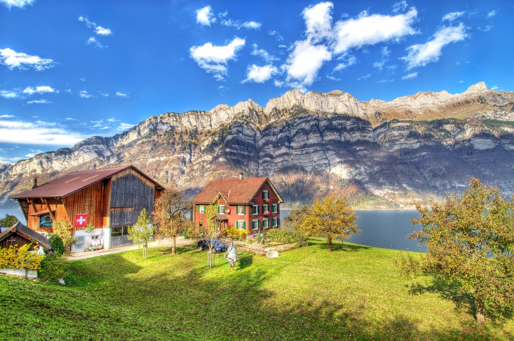 Walensee, Switzerland jigsaw puzzle in Great Sightings puzzles on TheJigsawPuzzles.com