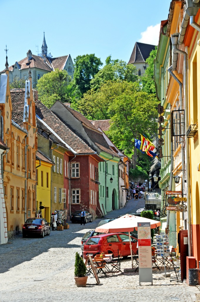 Sighisoara, Romania jigsaw puzzle in Street View puzzles on TheJigsawPuzzles.com