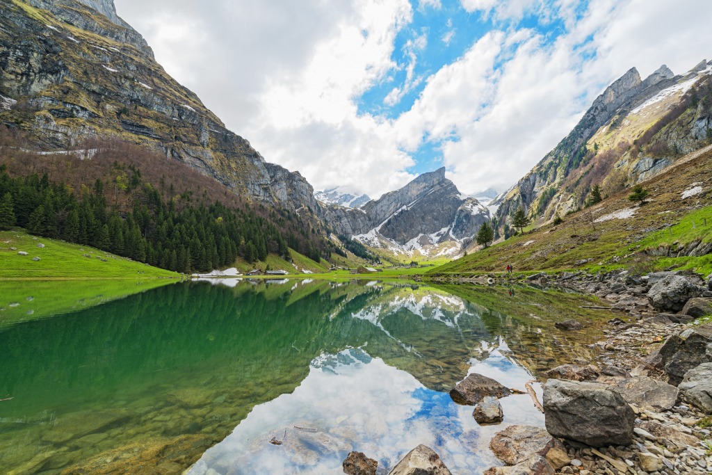 Seealpsee, Switzerland jigsaw puzzle in Great Sightings puzzles on TheJigsawPuzzles.com