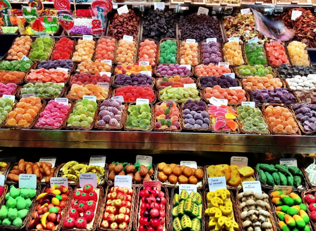 Boqueria Market, Barcelona jigsaw puzzle in Food & Bakery puzzles on TheJigsawPuzzles.com