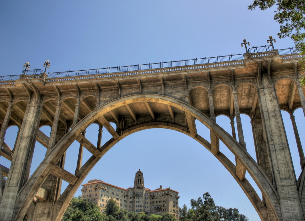 Suicide Bridge in Pasadena jigsaw puzzle in Bridges puzzles on TheJigsawPuzzles.com