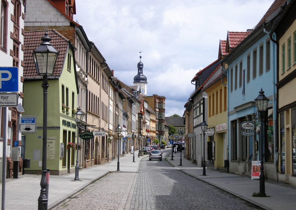 Eisenberg Old Town, Thuringia, Germany jigsaw puzzle in Street View puzzles on TheJigsawPuzzles.com