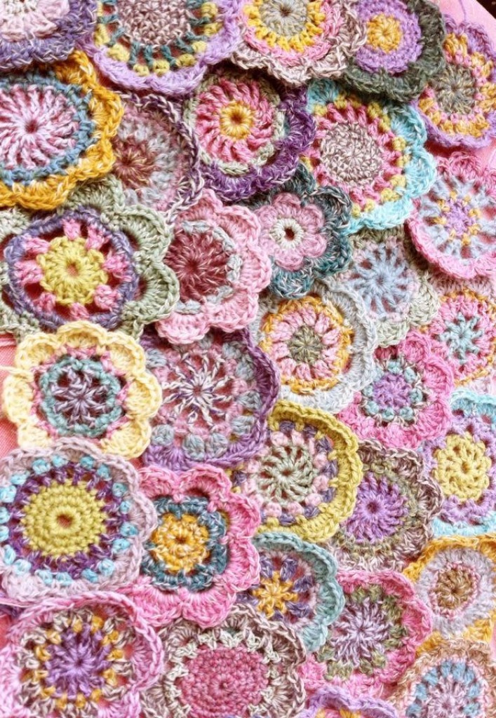 Crochet Flowers jigsaw puzzle in Handmade puzzles on TheJigsawPuzzles.com