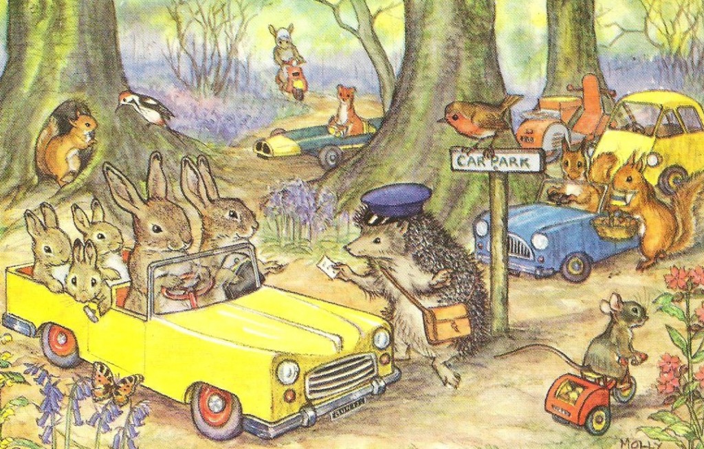 Woodland Car Park jigsaw puzzle in Cars & Bikes puzzles on TheJigsawPuzzles.com