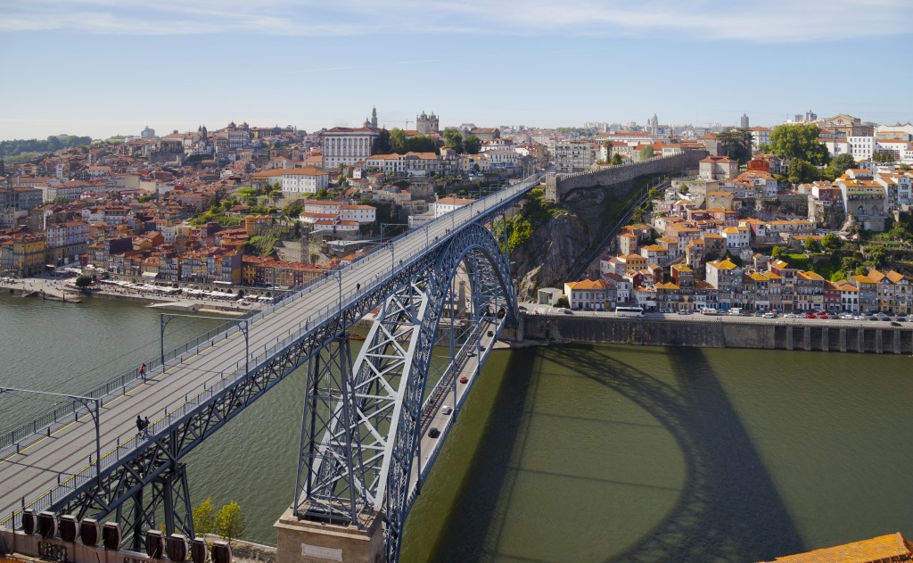 Dom Luis I Bridge, Porto, Portugal jigsaw puzzle in Bridges puzzles on TheJigsawPuzzles.com