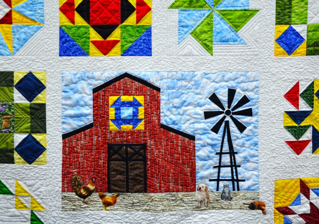 Barn Yard Quilt, Kentucky State Fair jigsaw puzzle in Handmade puzzles on TheJigsawPuzzles.com