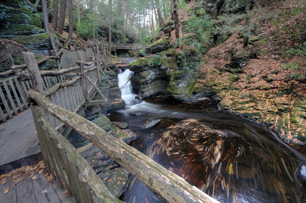 Bushkill Creek jigsaw puzzle in Waterfalls puzzles on TheJigsawPuzzles.com