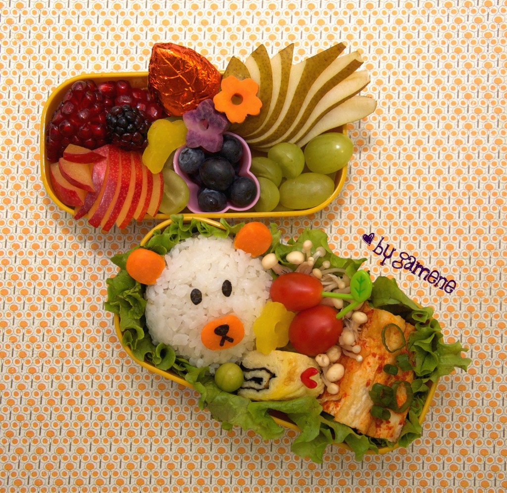 Onigiri Bear Bento jigsaw puzzle in Food & Bakery puzzles on TheJigsawPuzzles.com