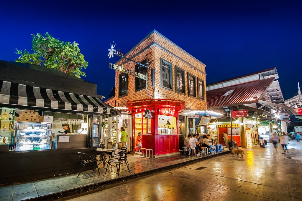 The Harbour Market, Bangkok, Thailand jigsaw puzzle in Street View puzzles on TheJigsawPuzzles.com