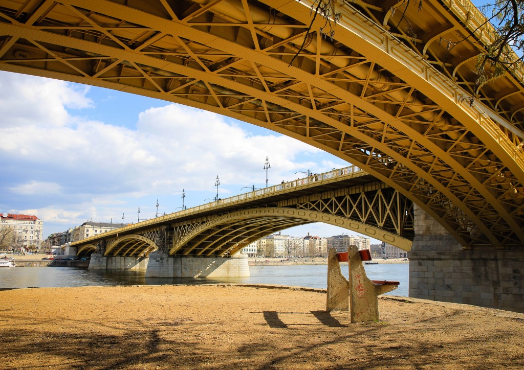 Margaret Bridge, Budapest, Hungary jigsaw puzzle in Bridges puzzles on TheJigsawPuzzles.com