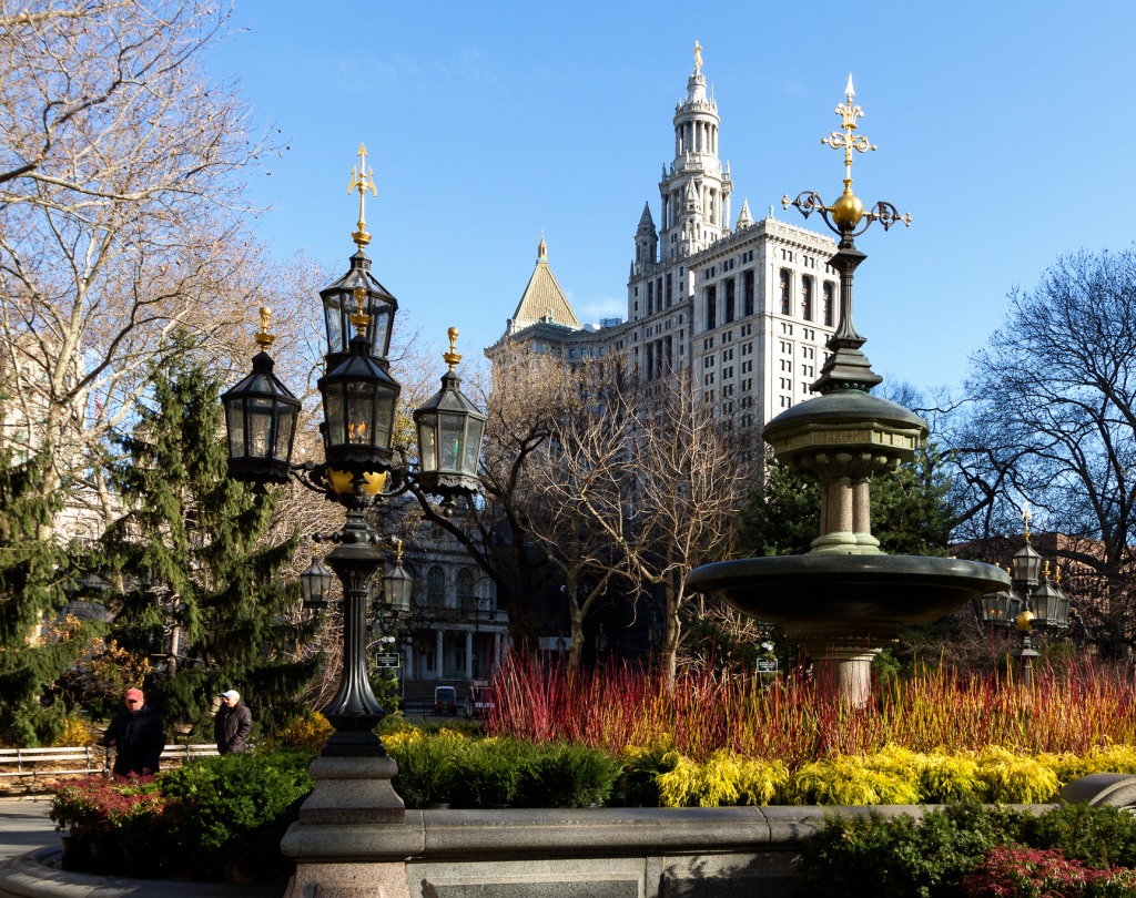 City Hall Park, Manhattan jigsaw puzzle in Street View puzzles on TheJigsawPuzzles.com