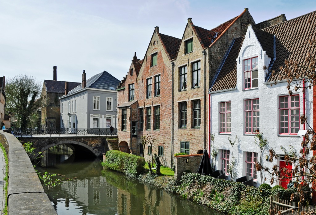The Ezel Bridge, Bruges, Belgium jigsaw puzzle in Bridges puzzles on TheJigsawPuzzles.com