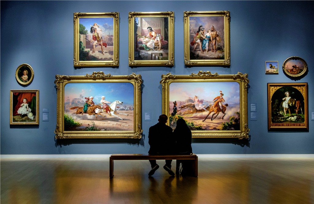 A Day at the Museum jigsaw puzzle in People puzzles on TheJigsawPuzzles.com