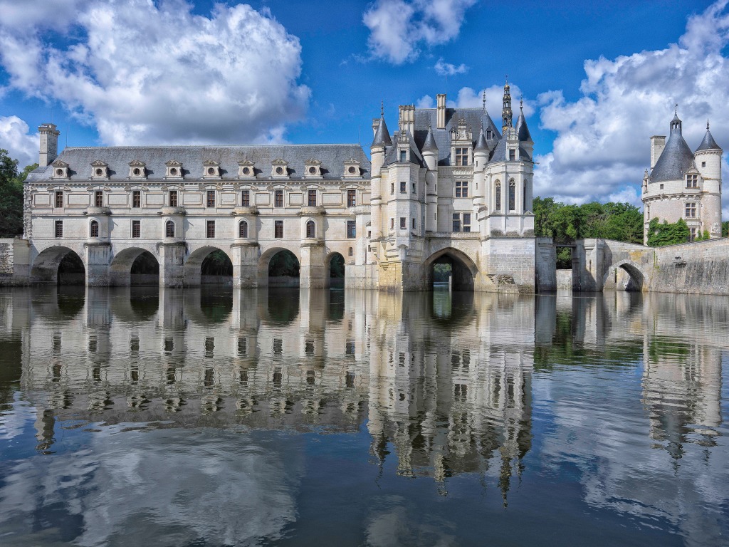 Château de Chenonceau, France jigsaw puzzle in Castles puzzles on TheJigsawPuzzles.com