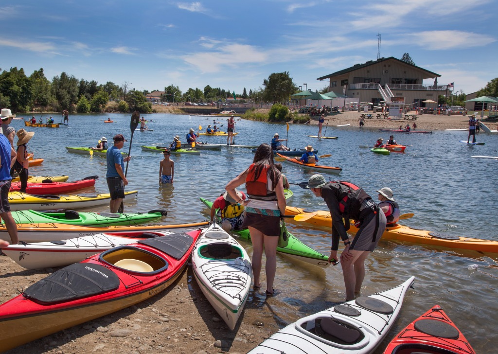 Paddlefest, Lake Natoma, California jigsaw puzzle in People puzzles on TheJigsawPuzzles.com