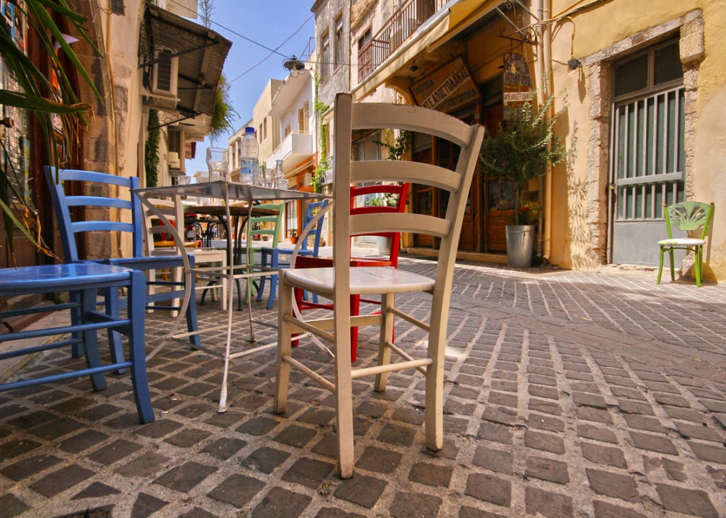 Old Town Esplanade, Chania, Greece jigsaw puzzle in Puzzle of the Day puzzles on TheJigsawPuzzles.com