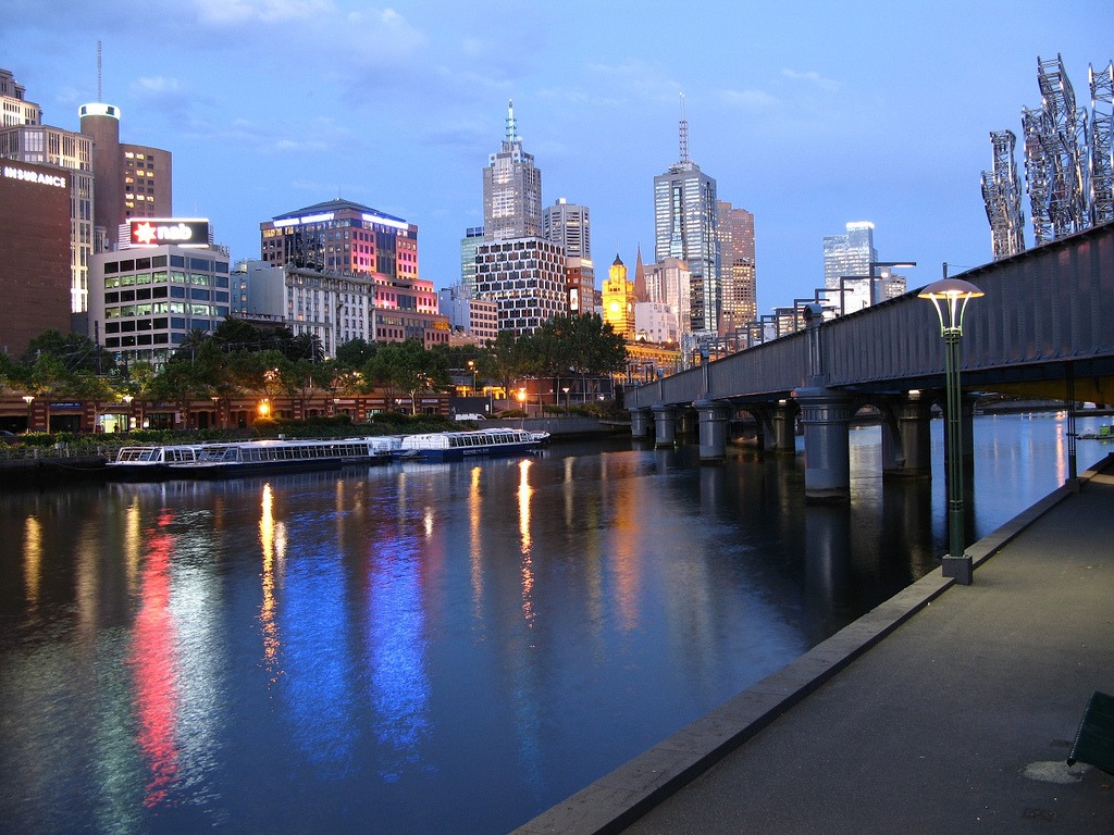 Melbourne Skyline jigsaw puzzle in Great Sightings puzzles on TheJigsawPuzzles.com