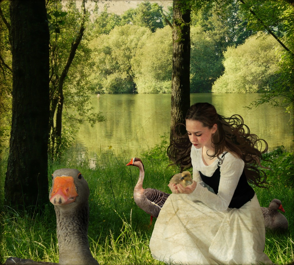 The Goose Girl jigsaw puzzle in People puzzles on TheJigsawPuzzles.com