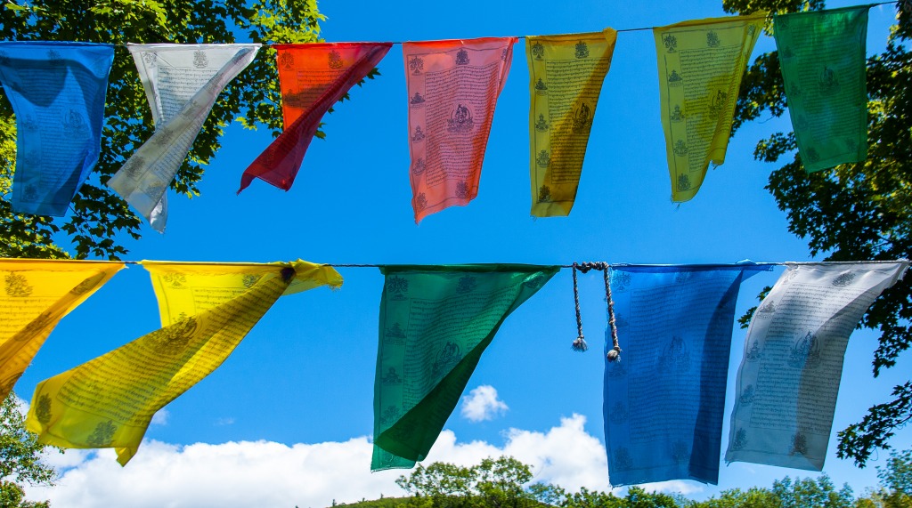 Prayer Flags jigsaw puzzle in Puzzle of the Day puzzles on TheJigsawPuzzles.com